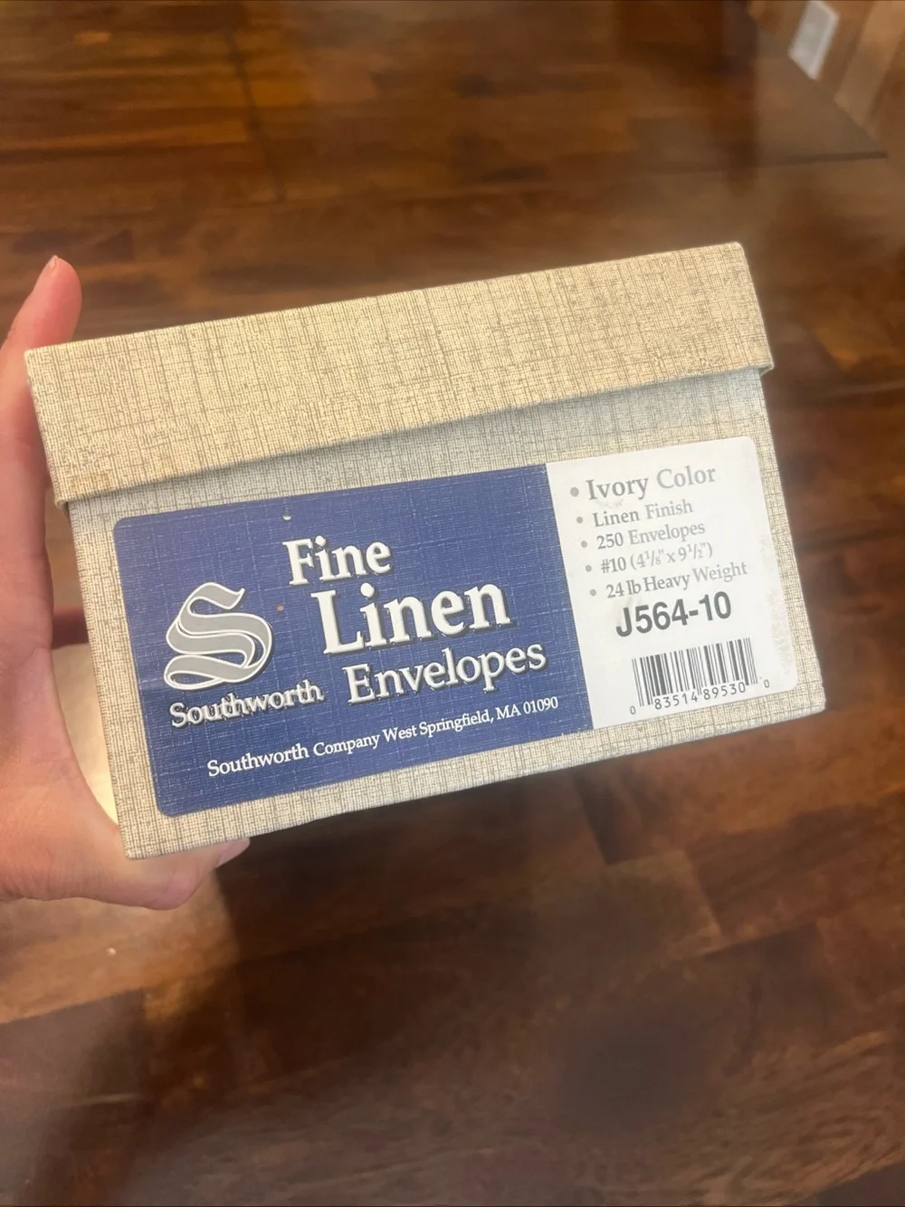 Southworth Fine Linen Envelopes Box -